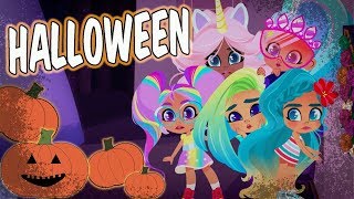 Hairdorables HALLOWEEN 🎃COMPILATION 📣 TOY Parody and Cartoon [upl. by Enyal]