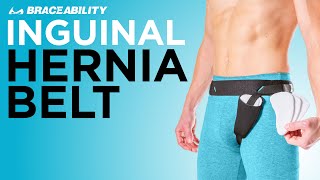 Braceability Inguinal Hernia Support Brief  bilateral hernia truss belt for men and women [upl. by Borries]