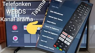 telefunken android tv kanal ayarlama ve taşıma [upl. by Enirak]