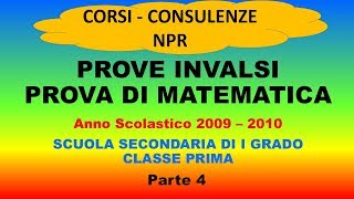 Prove Invalsi Matematica 2009  2010  Parte 4 [upl. by Yanarp548]