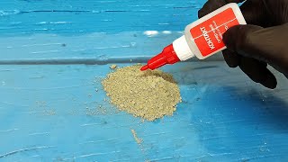 Added SUPER glue to the cement the compound is quotstronger than steelquot [upl. by Yenobe182]