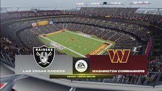 Madden NFL 24  Las Vegas Raiders vs Washington Commanders  Gameplay PS5 [upl. by Euseibbob873]