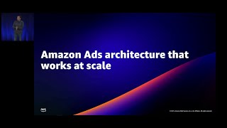 Amazon Ads Architecture at Scale  ReInvent 2021 [upl. by Aseek278]