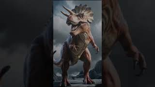 Powerfull hybrid Trex Trecoratops and lions ai creator Azam4689 shorts hybrid [upl. by Enitsirk]