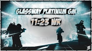 Glassway Platinum GM Speedrun WR 1123 By Silimar x Imminent [upl. by Yrevi]