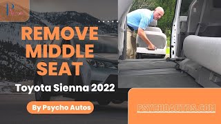 Unbelievable Hack Remove Middle Seat in Toyota Sienna 2022 with Just One Tool [upl. by Strohben]