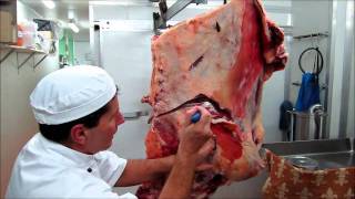 Part 2  How to bone a Forequarter of Beef demonstration by Master Butcher Michael Cross [upl. by Magnum280]