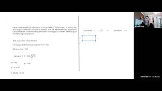 Hardy Weinberg Practice Problems Checkin Assignment  2 [upl. by Nodnarb]