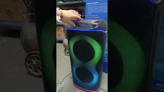 Dual 8inch 60W powerful sound party speakers partyspeaker bigspeaker ParlanteBluetooth [upl. by Lemraj]