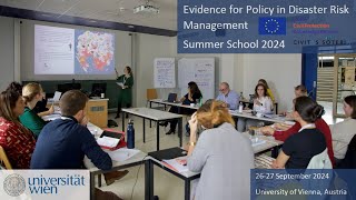 Summer School in Evidence for Policy in DRM 2024  Vienna [upl. by Lamdin]