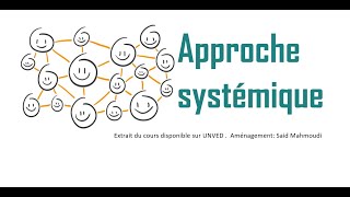 Approche systémique  Synthèse [upl. by Yerd]