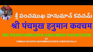 Sri Panchamukha Hanuman Kavacham by Narasimhacharya Cherukupally [upl. by Yemaj]