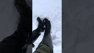 Tearing my overknee leather patrizia pepe boots in the snow abuse trash [upl. by Nylauqcaj]