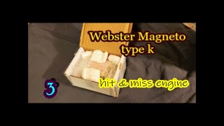 Webster Magneto type K hit and miss engine three [upl. by Derreg168]