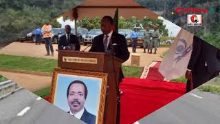 Infrastructures routières lancement officiel de la phase 2 de lautoroute YaoundéDouala [upl. by Nnaira83]