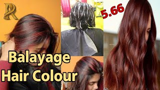 Balayage Hair Colour  Streax professional 566  Matrix Hair Spa  566 Hair Colour  2024  RIMPS [upl. by Berner]