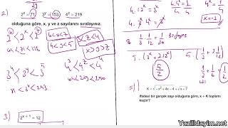 9Sınıf Matematik 1Dönem 1Yazılı [upl. by Navada635]