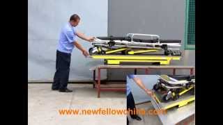 Ambulance Stretcher NFA9 Stretcher Trolley Medical Stretcher EMS Stretcher In China [upl. by Tierell]