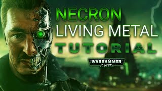 How To Paint Necron Living Metal  Quick Guide [upl. by Novel]