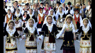 Folk Costumes of Sardinia  Costumi della Sardegna ♥  Sardinians [upl. by Kcirdet246]