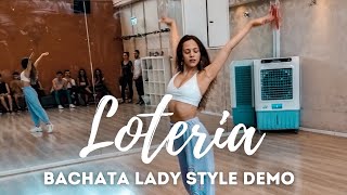 Bachata Lady Style Demo by Tom Radai  Loteria  Prince Royce [upl. by Elaval]