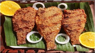 Crispy Fish fry  Whole Fish Fry in tamilMeen Varuvalமீன் வறுவல்How to Make fish fry [upl. by Okiruy]