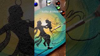 Radha Krishna Painting😍TheArtBud  Art Vlog shorts youtubeshorts artvlog radhakrishna art [upl. by Arret]