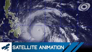 Typhoon Haiyan Yolanda  Satellite Imagery Timelapse Nov 410 2013 [upl. by Inglis]