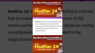 What is Modifier 24 in medical billing  When and where do we use Modifier 24 medicalbilling [upl. by Lorita]