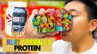 Dymatize ISO 100 Fruity Pebbles Protein Powder Review [upl. by Annim65]