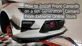 How to Install Front Canards on a 6th Generation Camaro [upl. by Ezana]