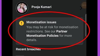 Fix Facebook Monetization issues Problem You may be at risk for monetization restrictions [upl. by Llehcnom]