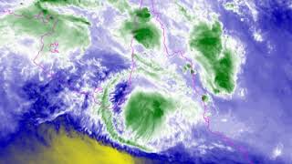 Tropical Cyclone Owen Cat 1 now weakening December 15 1315AEST [upl. by Nailluj505]