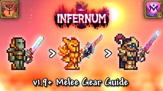 Calamity Infernum Mode Melee Gear Progression Guide Terraria v144 [upl. by Herahab260]