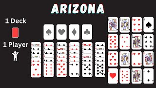 How To Play Arizona Solitaire [upl. by Nauqal]