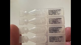 Cequa Eye Drops Unboxing cyclosporine ophthalmic [upl. by Pace]