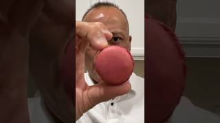 👂 ASMR TIPIAK FRENCH MACARON SWEET DESSERT STRAWBERRY FLAVOR AND EATING SOUNDS 👂 asmr shorts [upl. by Ttelrats216]