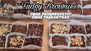 FUDGY BROWNIES PangNegosyo Recipe  Recipe Pinas [upl. by Rebeka]