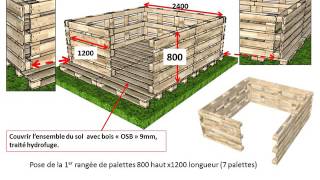 Abri jardin en palettes [upl. by Assennav289]