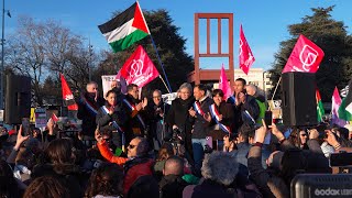 Devant l’ONU à Genève au nom du peuple humain  cessezlefeu [upl. by Anoblav]