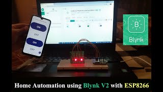 Home automation using Blynk with ESP8266 [upl. by Inalaek751]