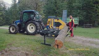 Uniforest Firewood processor Titan 4020 premium [upl. by Ydal501]