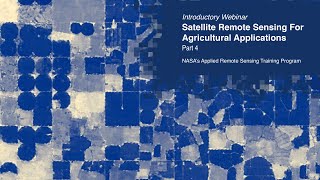 NASA ARSET Evapotranspiration amp Evaporative Stress Index for Agricultural Applications Part 44 [upl. by Lenahtan]