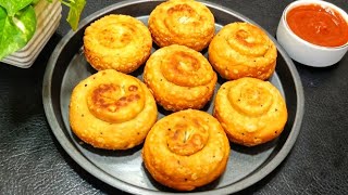 New Style Potato Snacks Its So Delicious Crispy Potato Roll Samosa Samosa Recipe Potato Recipes [upl. by Glendon]