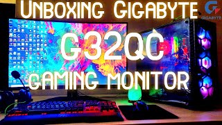 GIGABYTE G32QC  BEAST GAMING MONITOR 🥳🥳 [upl. by Leahey718]