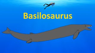 Basilosaurus  Extinct whale with back legs  Animated Size Comparison [upl. by Carrissa]