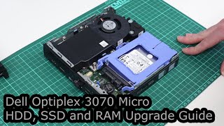 Dell Optiplex 3070 Micro SSD HDD and RAM Upgrade Guide [upl. by Argela]