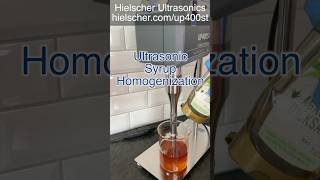 Maple Syrup  Agave Syrup Homogenization  Hielscher Sonicator UP400St [upl. by Enelrak]