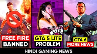 Free Fire BANNED In India 😥 GTA 6 News GTA 5 lite Big Problem Minecraft Update  Gaming News 89 [upl. by Ghassan]