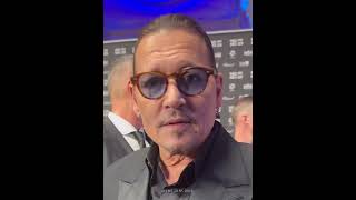 Johnny Depp at the red sea film festival 2023 johnnydepp redseafilmfestival redcarpet [upl. by Ayot]